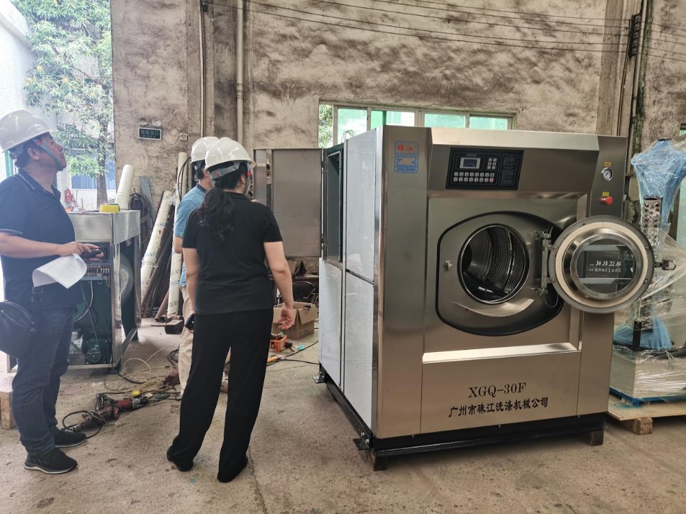 珠江洗滌設備50公斤工業洗衣機成功應用于高端酒店洗滌